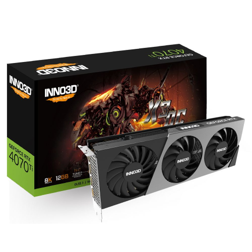 Видеокарта INNO3D RTX4070Ti X3 OC 12GB GDDR6X 192-bit DPx3 HDMI VA48N GA1048861 (N407T3-126XX-186148N)