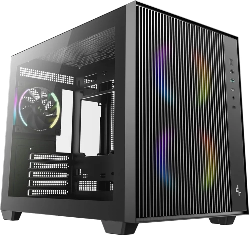 Корпус Deepcool CG330 MESH 3F черный без БП mATX 6x120mm 4x140mm 2xUSB2.0 1xUSB3.0 audio bott PSU (R-CG330MESH-BKANM3-G)