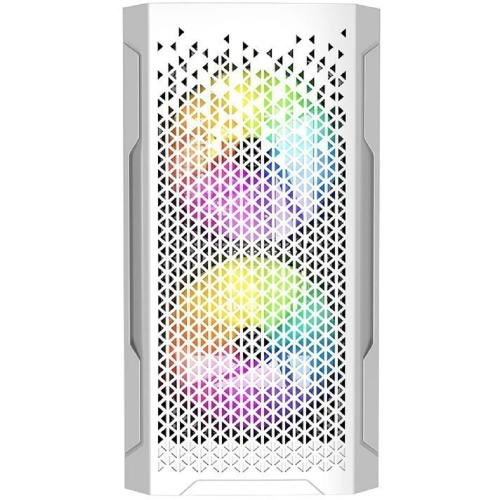 Powercase CMIMZW-L3 Корпус Mistral Micro Z3W Mesh LED, Tempered Glass, 2x 140mm + 1х 120mm 5-color fan, белый, mATX (CMIMZW-L3) фото 2