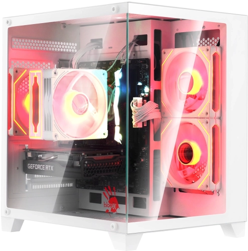 Корпус Bloody BD-CC105 белый без БП mATX 5x120mm 1xUSB2.0 1xUSB3.0 audio bott PSU (BD-CC105-WH) фото 4