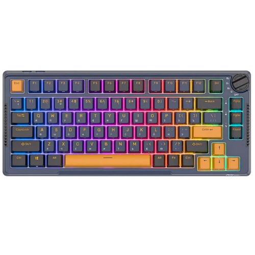 Клавиатура Royal Kludge RK-H81 Star Night USB/ 2.4 GHz/ Bluetoоth, RGB, Hot Swap, Sky Cyan switch (RK-H81 STAR NIGHT SKY (CYAN SWITCH))