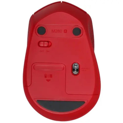 Мышь LOGITECH M280 красная беспроводная 2.4 ГГц, USB, 3 кн., 1000 dpi, 1 x AA (910-004308) фото 3