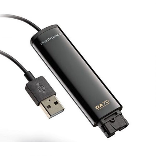 Адаптер Plantronics DA70 USB, для подключения профессиональной гарнитуры к ПК (201851-02)