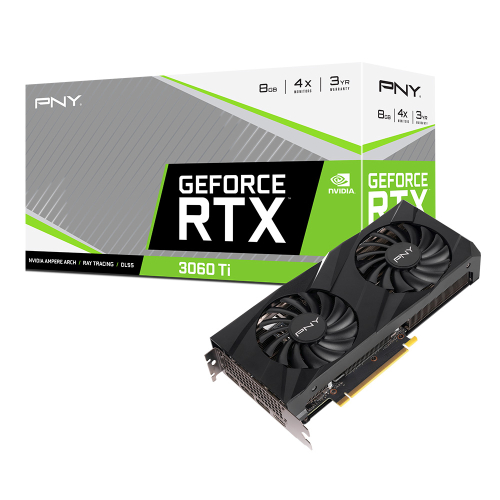 RTX3060Ti 8GB VERTO Dual Fan GDDR6 256bit 1x HDMI, 3x DisplayPort, PCIE4.0, LHR, RTL (VCG3060T8LDFBPB1)