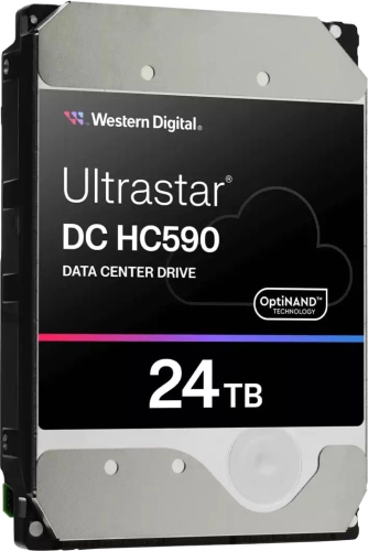 Жесткий диск WD SATA-III 24TB 0F65684 WUH722624ALE6L4 Ultrastar DC HC590 4KN (7200rpm) 512Mb 3.5 фото 2