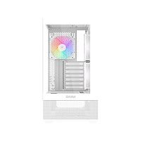 Корпус ПК без блока питания/ Case SAMA V40 White, Midi-Tower, TG, 6x120mm ARGB, 2xUSB 3.0 + 1xUSB 3.1 Type-C, ATX, mATX, mITX White (V40-WHADA6X1-GL)