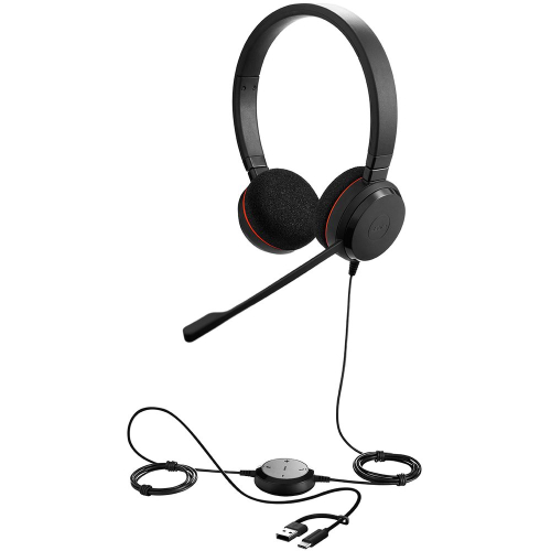 Проводная гарнитура Jabra Evolve 20, Stereo
MS, USB C/A adapter (PN: 4999-823-169)