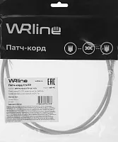 Патч-корд WRline WR-PC-RJ45-FTP-5E-1-GY F/ UTP общий экран RJ-45 вил.-вилка RJ-45 кат.5E 1м серый LSZH (уп.:1шт)