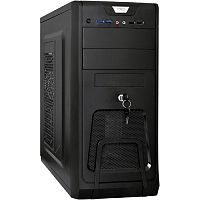 Exegate EX283218RUS Корпус Miditower ExeGate CP-603UB Black, ATX, , 2*USB+2*USB3.0, Audio, замок блокировки кнопки питания