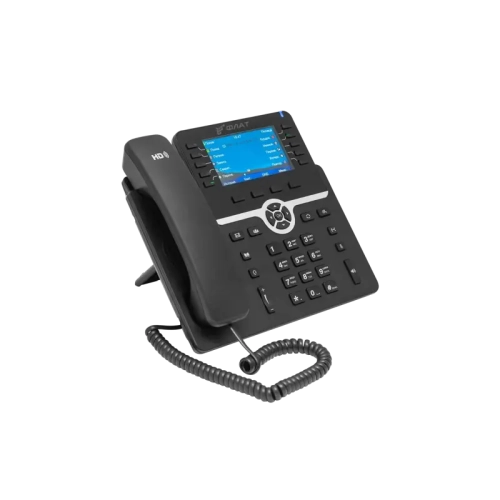 IP-телефон Flat-Phone B10: 20 SIP-аккаунтов, 2 порта 10/100/1000BASE-T (RJ-45), ЖК-дисплей, PoE, адаптер питания 220В (FLAT-PHONE-B10P)