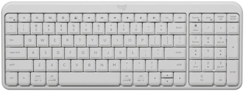 Клавиатура Logitech K251 белый беспроводная BT slim Multimedia (920-013364)