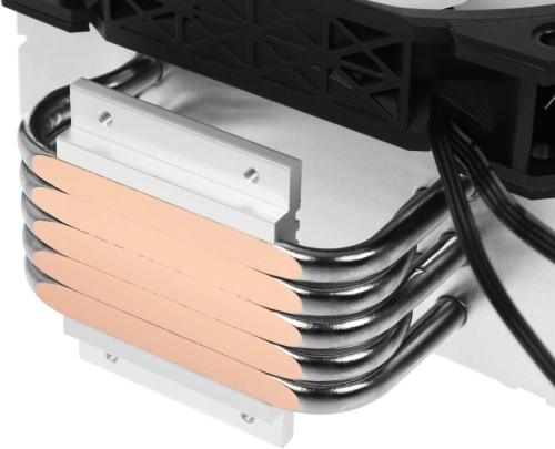 Устройство охлаждения(кулер) Accord ACC-5P12PRO ARGB Soc-AM5/AM4/1200/1700/1851 серебристый/черный 4-pin 31dB Al+Cu 220W 525gr brown box фото 6