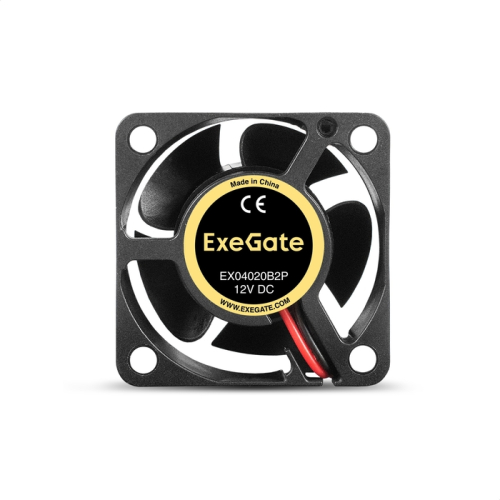 Exegate EX295219RUS Вентилятор 12В DC ExeGate EX04020B2P (40x40x20 мм, 2-Ball (двойной шарикоподшипник), 2pin, 7000RPM, 30dBA) фото 2