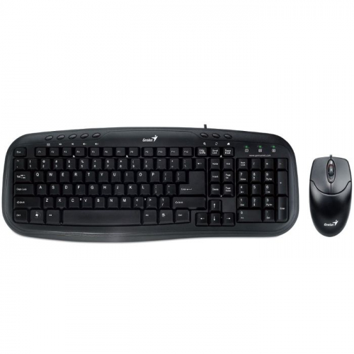 Клавиатура и мышь Genius Smart KM-200 Wired, Black, USB (31330003402)