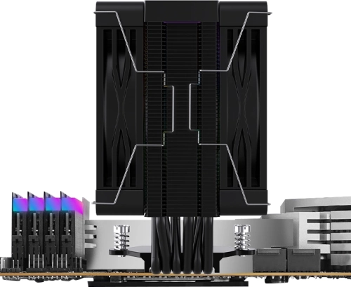 Устройство охлаждения(кулер) Bloody BD-AC230-ARGB1 ARGB Soc-AM5/ AM4/ 1200/ 1700/ 1851 черный 4-pin 22-32dB Al+Cu LCD 230W 715gr Ret (BD-AC230-ARGB1-BK) фото 7