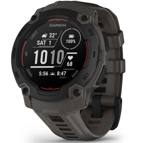 Смарт-часы Garmin Instinct E 45мм 1.4 AMOLED корп.серый рем.серый разм.брасл.:132-213 мм (010-02933-00)