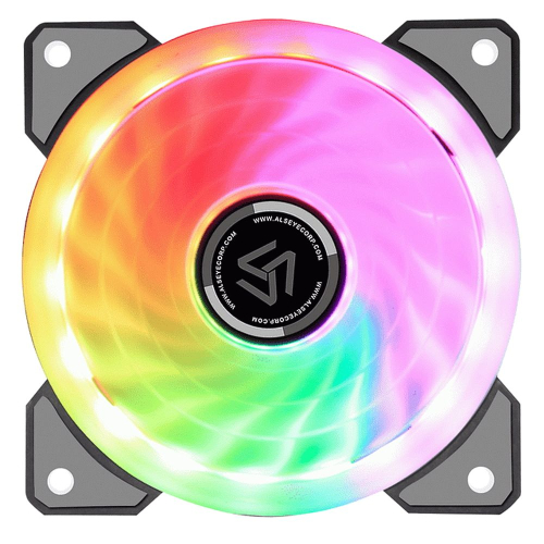 Вентилятор в корпус ALSEYE CRLS-300DS 3pcs argb fan kit with controller,2pcs LED strips,size:120*120*25mm,Voltage:12V,Current:0.2A-0.41A,Speed:700-1800RPM±10%,Airflow: 30.4-55.3CFM,Airpressure:1.02-1.52mmh20,Noise:12.2-18 (AS.11.0014) фото 3