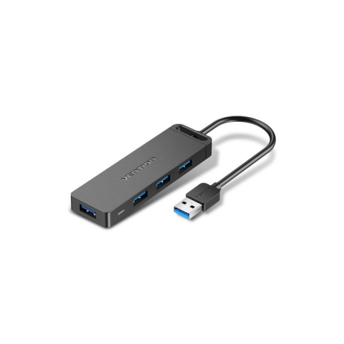 Концентратор Vention OTG USB 3.0 на 4 порта Черный - 0.15м. (CHLBB)