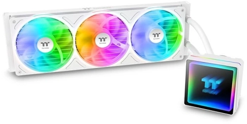 Система водяного охлаждения Thermaltake TH360 V3 Snow ARGB Soc-AM5/AM4/1200/1700/1851 белый 4-pin 37.8dB Al Ret (CL-W468-PL12SW-A)