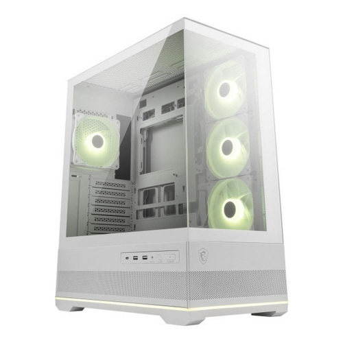 Корпус для ПК MSI MAG PANO 110R PZ WHITE, Global, 2xUSB 3.2 Gen 1, 1xUSB 3.2 Gen2 Type-C, 3x120mm ARGB Reverse Blade F (306-7G28W21-JA4)