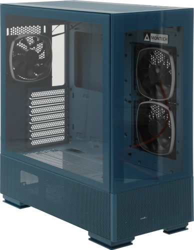 Корпус Montech Sky Two Morocco голубой без БП ATX 3x140mm 2xUSB3.0 audio bott PSU фото 2