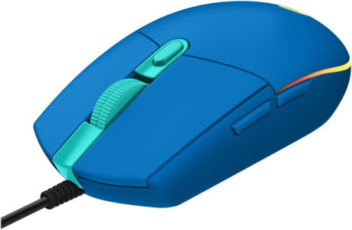 Мышь Logitech G102 LightSync синий оптическая (8000dpi) USB (5but) (910-005810)