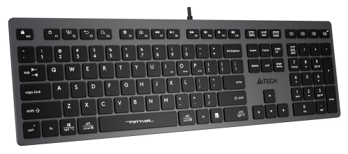 Клавиатура A4Tech Fstyler FX50 серый USB slim Multimedia (FX50 GREY) фото 3