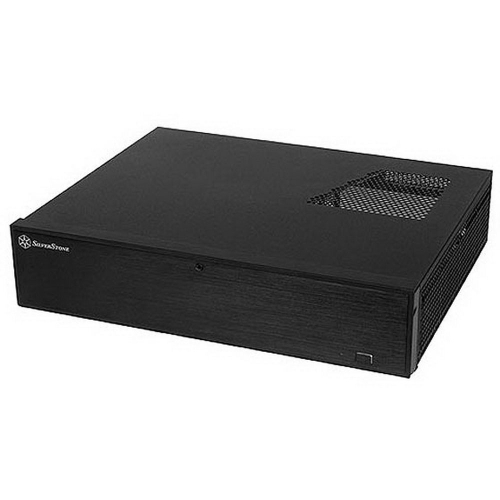 Корпус Silverstone SST-ML04B ML04B (USB 3.0) Milo Slim HTPC Micro ATX Silent Computer Case, lockable, black (G410ML04B000020)