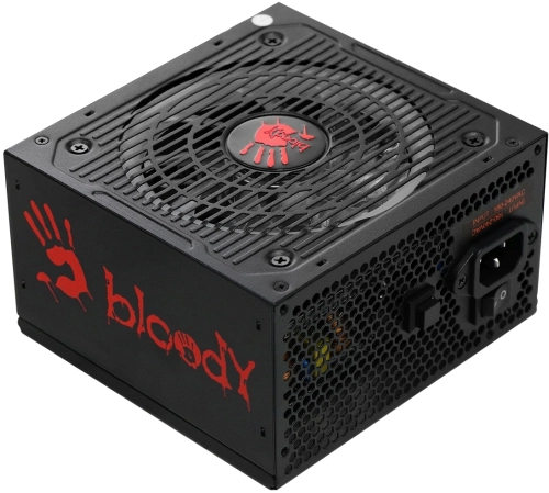 Блок питания Bloody ATX 700W BD-PS700W 80 PLUS WHITE (20+4pin) APFC 120mm fan color LED 6xSATA RTL (BD-PS700W-R) фото 5