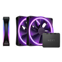 Кулер для корпуса ПК/ Case Cooler NZXT F120 RGB DUO Triple Pack (120x120x25mm, 4-pin PWM, RGB, 48.58CFM, 29dBA, 1800RPM, White, 3pcs) (RF-D12TF-B1)
