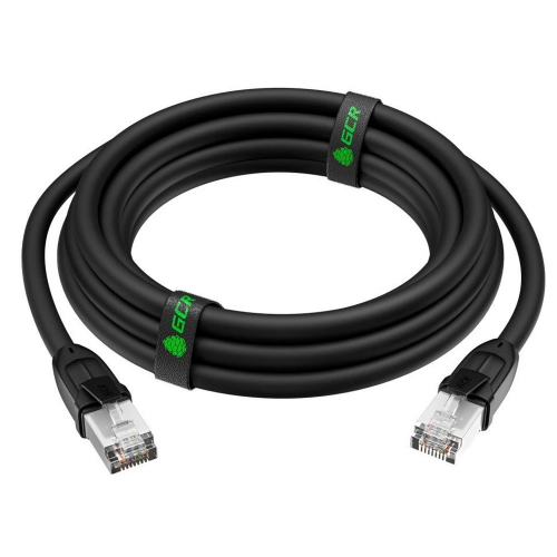 Патч-корд GCR PROF RJ-45 3 м плоский черный (GCR-52870)