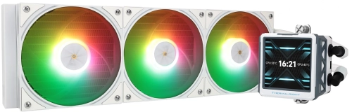 Система водяного охлаждения Thermalright Frozen Warframe Ultra 360 ARGB Soc-AM5/AM4/1151/1200/2066/2011/1700 белый 4-pin 29.8dB Al LCD Ret (F-WFRAME-ULT-360-WH-ARGB)