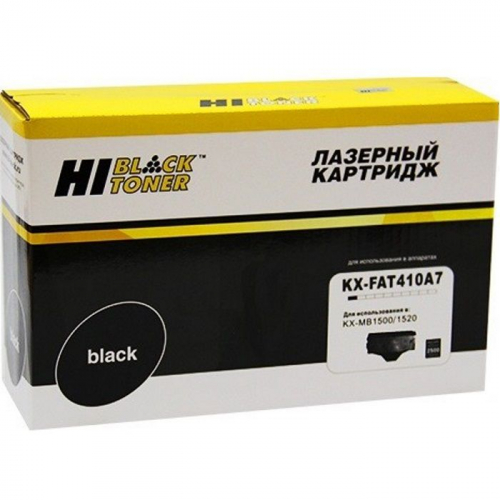 Картридж Hi-Black HB-KX-FAT410A7, черный, 2500 страниц, для Panasonic KX-MB1500/ 1520 (1230110)