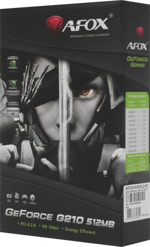 Видеокарта/ VGA AFOX NVIDIA Geforce G210 LP 512MB, DDR3/64-bit, PCIe 2.0, 1xDVI-I, 1xHDMI, 1xD-Sub, 1-slot (AF210-512D3L3-V2) фото 6