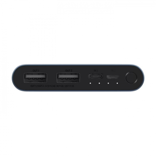 Внешний аккумулятор Xiaomi Mi Power Bank 3 Fast Charge 18W PLM13ZM 10000mAh 2.4A QC 2xUSB (VXN4274GL) фото 3