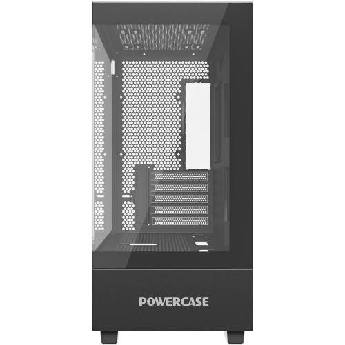 Powercase Vision Micro M, Tempered Glass, чёрный, mATX (CVMMB-L0) фото 2