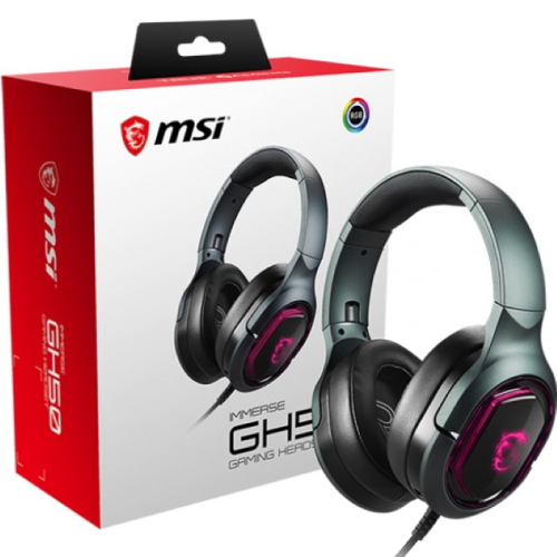 Гарнитура игровая MSI Immerse GH50, virtual 7.1 surround, In-line controller, RGB Mystic Light Compatibility with 4 lightning effects (S37-0400110-SV1) фото 4
