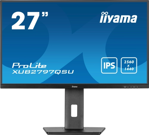 Монитор Iiyama 27 Монитор Iiyama 27 ProLite XUB2797QSU-B2 черный IPS LED 16:9 HDMI M/M матовая HAS Piv 300cd 178гр/178гр 2560x1440 100Hz DP 2K USB 5.7кг