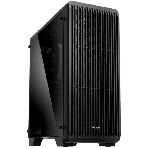 корпус ZALMAN S2 TG, ATX, BLACK, TEMPERED GLASS WINDOW, 2x3.5