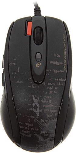 Мышь A4Tech V-Track F5 черный/рисунок оптическая 3000dpi USB 6but (F5#MLN)