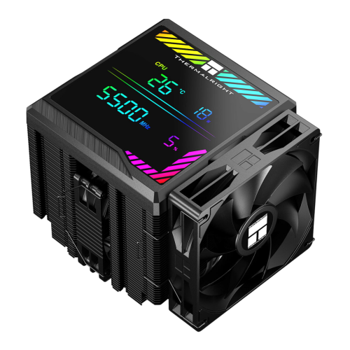 Кулер для процессора/ CPU Cooler Thermalright Peerless Assassin 140 Digital Black (4-pin PWM, 165mm, Ni/ Cu, 6x6mm, 1x120mm + 1x140mm, 82.CFM, 29.6dBA, 1850RPM, S: 1200, 1700, 1851, 115X, 2011, 2066, A (PA140-DG-BL)