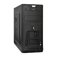 Exegate EX283217RUS Корпус Miditower ExeGate CP-603UB Black, ATX, , 2*USB+2*USB3.0, Audio, замок блокировки кнопки питания