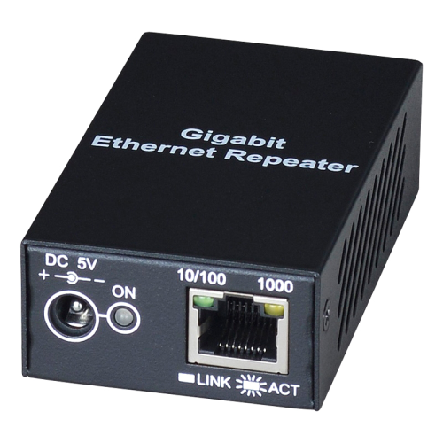 SC&T Повторитель Gigabit Ethernet до 120м, каскадное подключение, RJ-45 (SR01X)