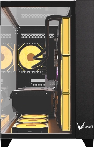 Корпус Formula Crystal Z9 FLOE черный без БП ATX 2xUSB3.0 audio bott PSU (CRYSTAL Z9 FLOE BLACK) фото 4