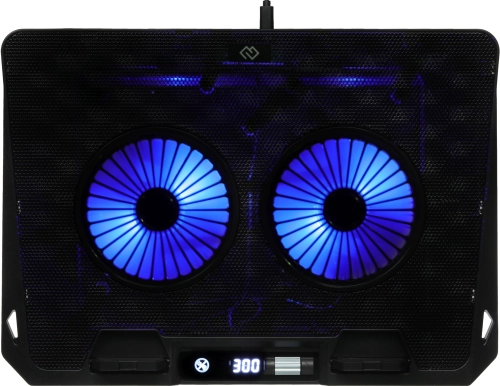Подставка для ноутбука Digma D-NCP170-2x110 18 400x288x45мм 52дБ 2xUSB 2x 110ммFAN 1100г Fan-control металл/пластик черный