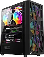 корпус Formula V Line Mana Black AR V2, ATX, TYPE-C*1, USB2.0*1, USB3.0*1, FRONT 3x120mm ARGB, REAR 1x120mm ARGB