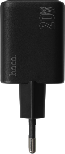 Сетевое зар./ устр. Hoco N41 Almighty Black 20W 3A (PD+QC+AFC) USB-A/ Type-C черный фото 6