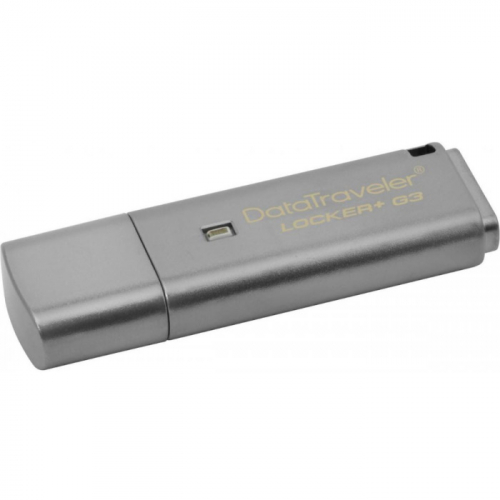 Флеш накопитель 64GB Kingston DataTraveler Locker+ G3 256bit Encryption, USB 3.0, Metallic (DTLPG3/64GB)