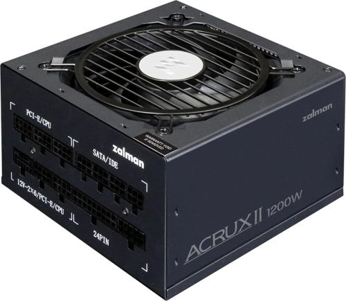 Блок питания Zalman ZM1200-ARX2, 1200W, ATX12V v3.1, APFC, 12cm Fan, 80+ Platinum Gen5.1, Full Modular, Retail