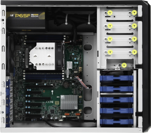 Сервер IRU Rock w9105p 1x4210 2x4Gb 1x500Gb SSD С621 AST2500 2xGigEth 1x550W w/o OS (2158730) фото 8